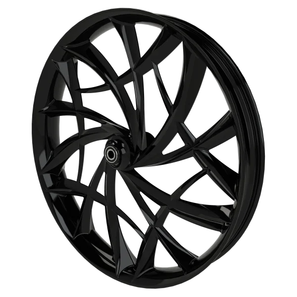 Astro 3D custom motorcycle wheel in black