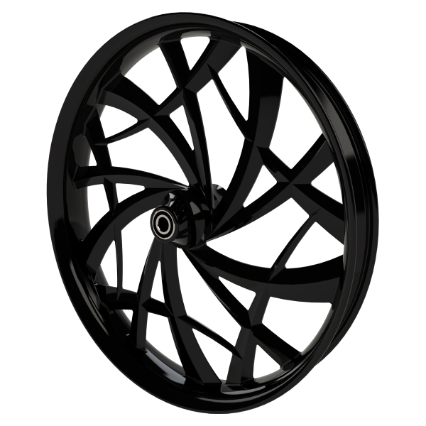 Astro custom motorycycle wheel in black