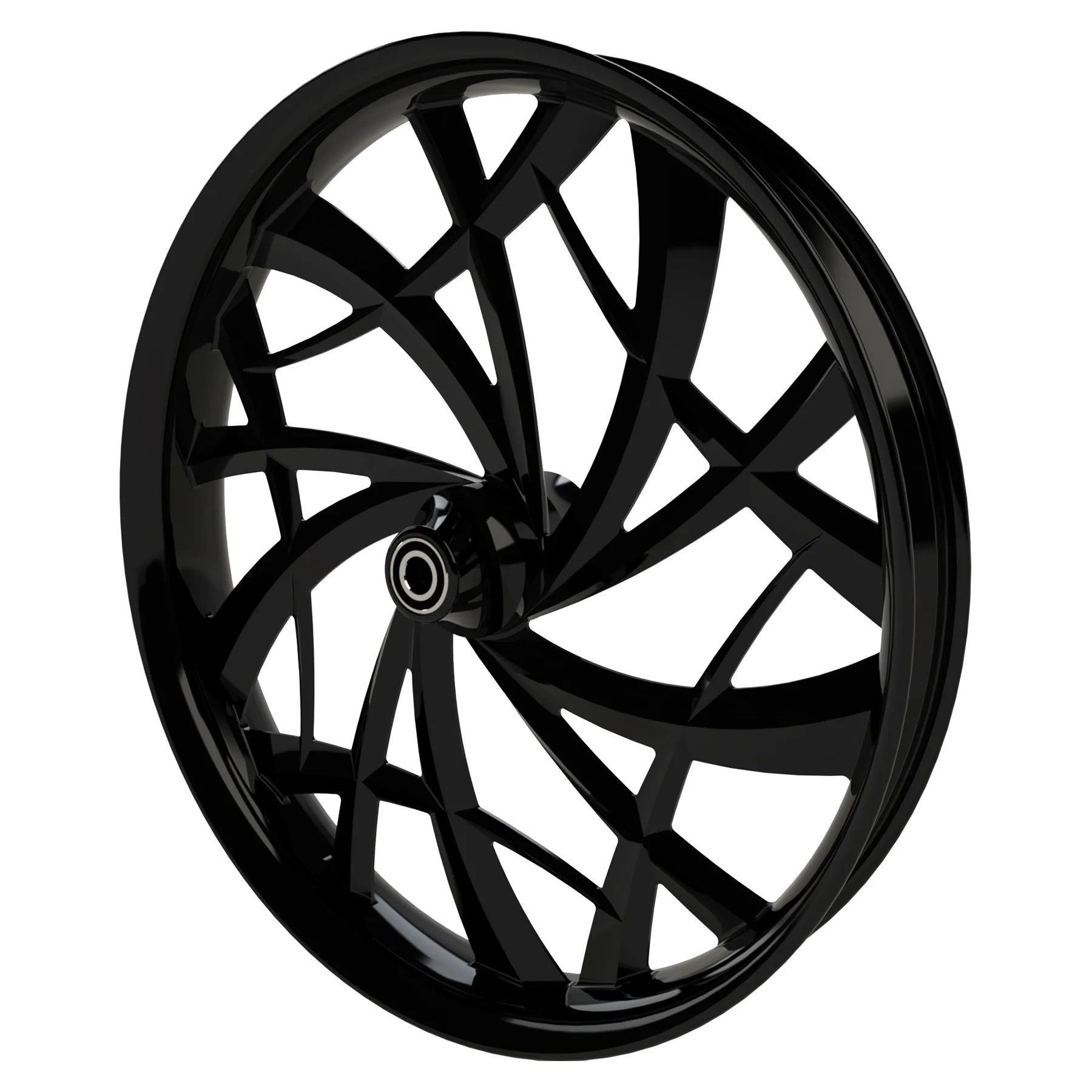 Astro custom motorycycle wheel in black