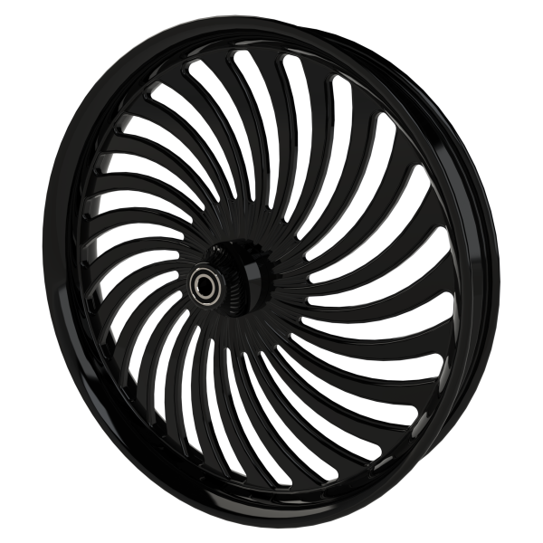 Hurricane custom motorycycle wheel in black