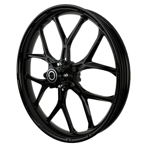 PS-5 custom motorycycle wheel in black