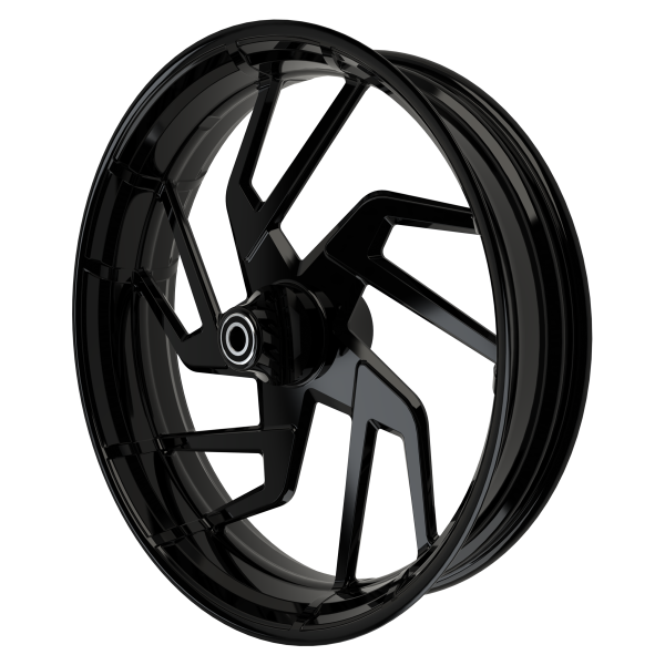 OG-16 Bulldog custom motorycycle wheel in black