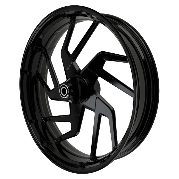 OG-16 Bulldog custom motorycycle wheel in black
