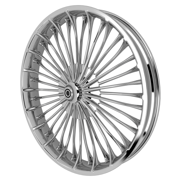 Big Fatty 3D custom motorycycle wheel in chrome