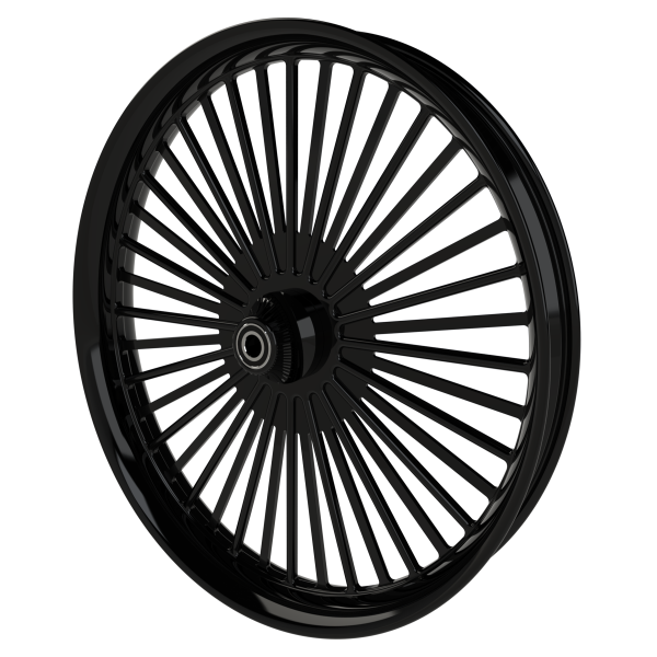 Big Fatty custom motorycycle wheel in black