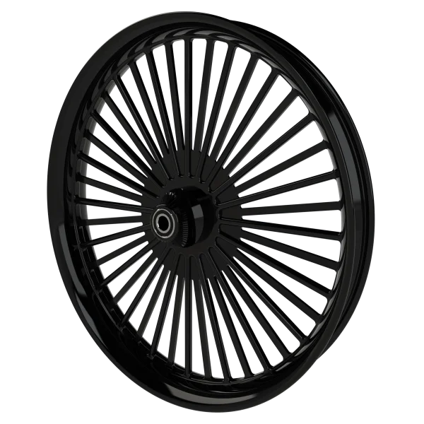 Big Fatty custom motorycycle wheel in black