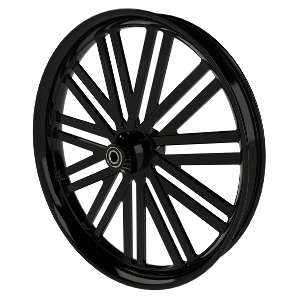 Dirty Deeds custom motorycycle wheel in black