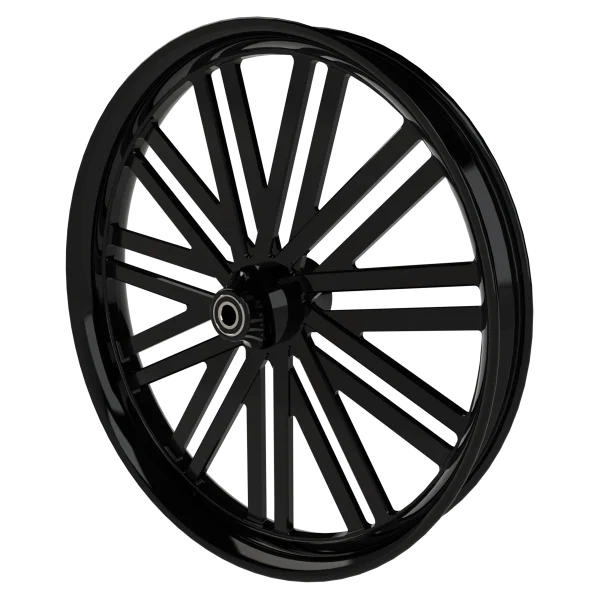 Dirty Deeds custom motorycycle wheel in black
