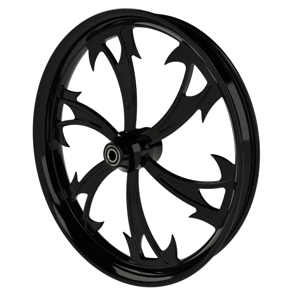 Dirty Hooker custom motorycycle wheel in black