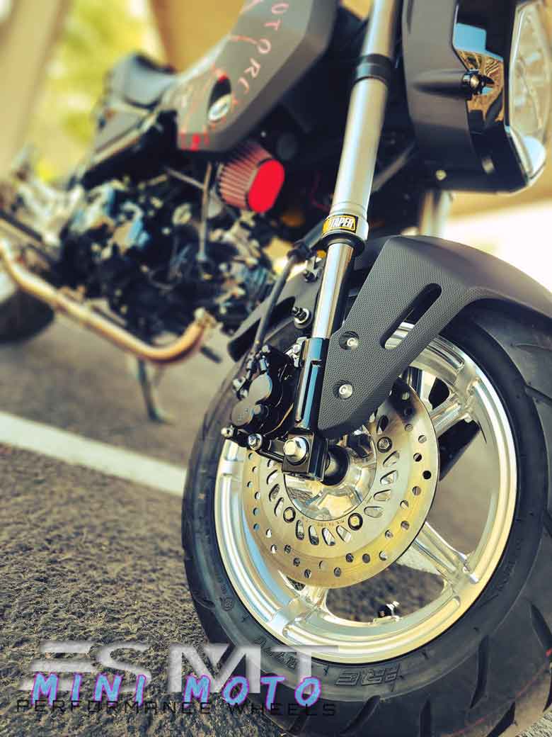 Custom 12-inch motorcycle wheels
