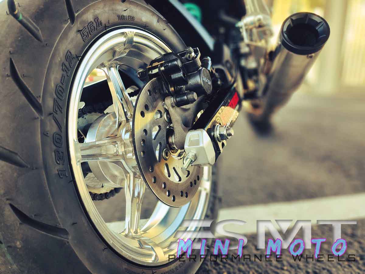 Another close up of 12-inch Honda Grom wheel