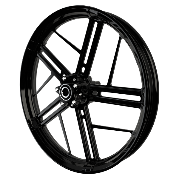 PS-1 custom motorycycle wheel in black