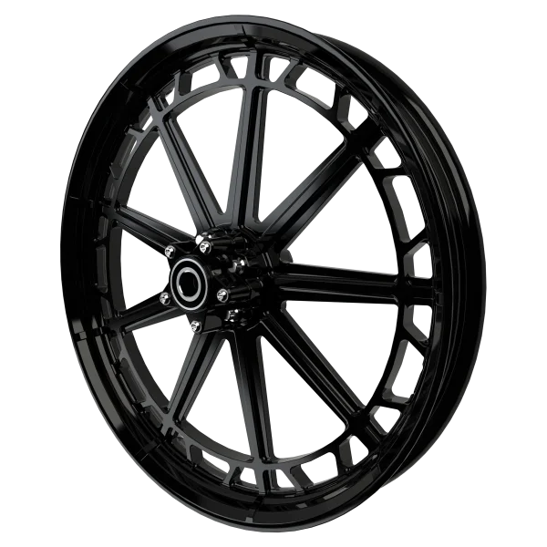 PS-7 custom motorycycle wheel in black