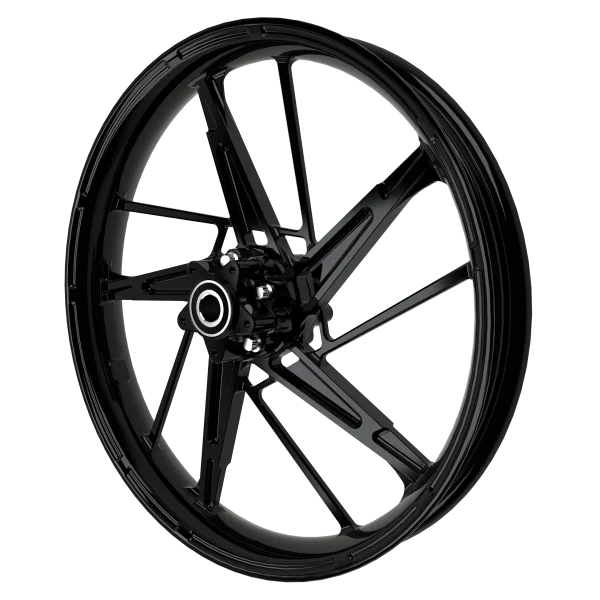 PS-8 custom motorycycle wheel in black
