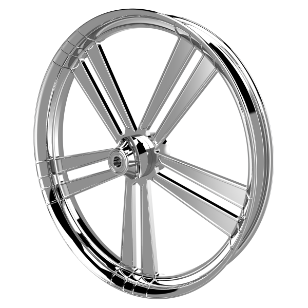 Sinful custom motorycycle wheel in chrome