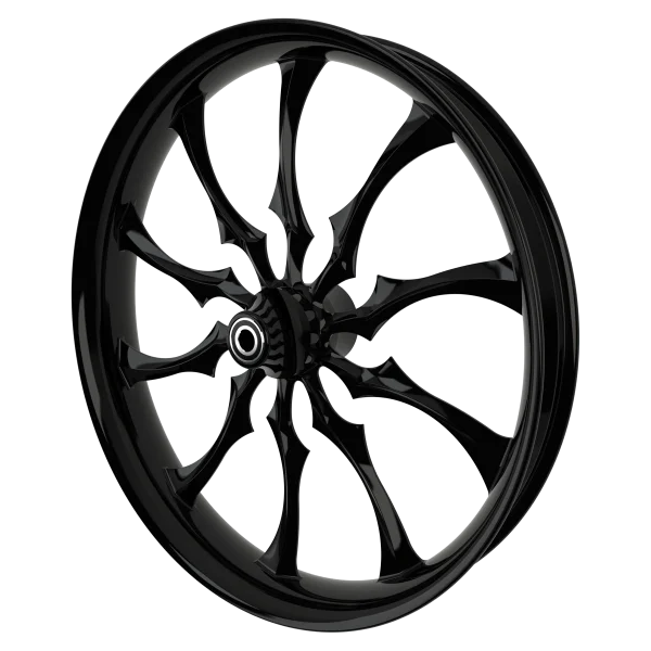 Warlord custom motorycycle wheel in black