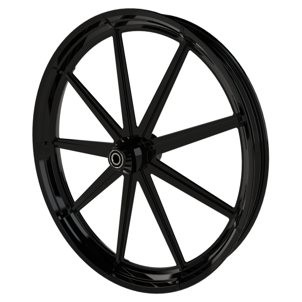 OG.02 custom motorcycle wheel in black