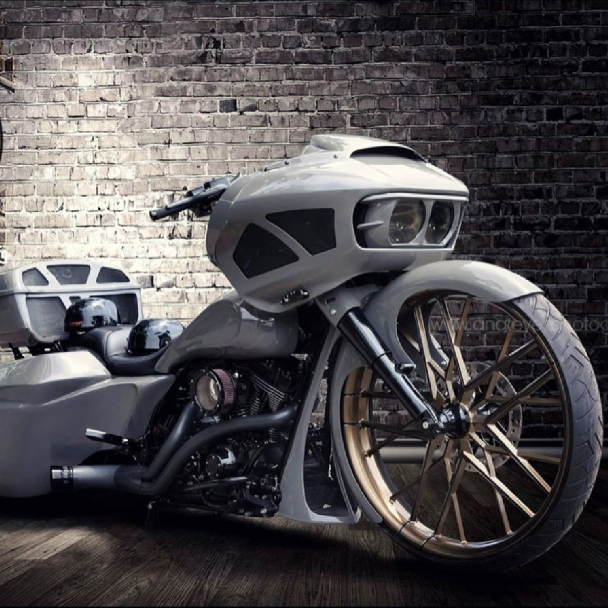 Custom Harley Roadglide Motorcycle SMT 30" Vega wheel