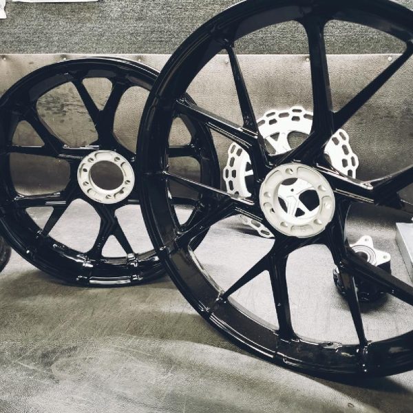 Black PS2 Performance Motorcycle Wheel gallery image 9 1200 x 1200