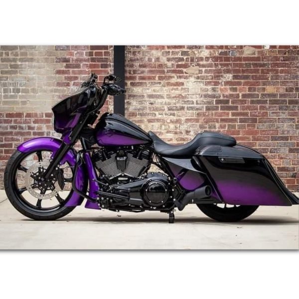 Black PS4 Harley Street Glide Performance Bagger Motorcycle Wheel gallery image 1 1200 x 1200