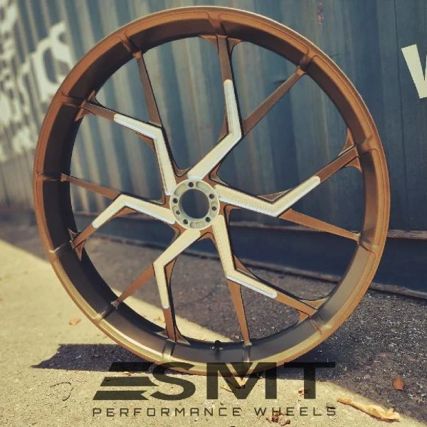 Bronze Double Cut PS2 Performance Motorcycle Wheel gallery image 11 1200 x 1200