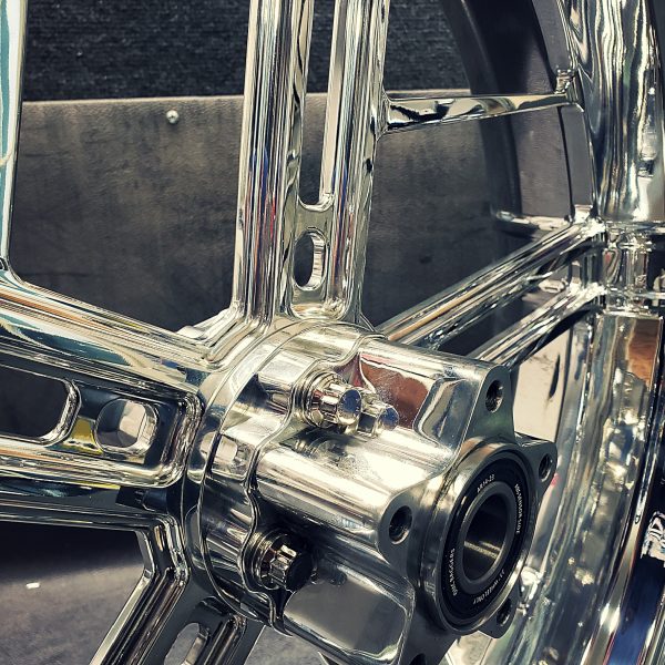 Chrome PS1 Motorcycle Wheel gallery image 1 1200 x 1200