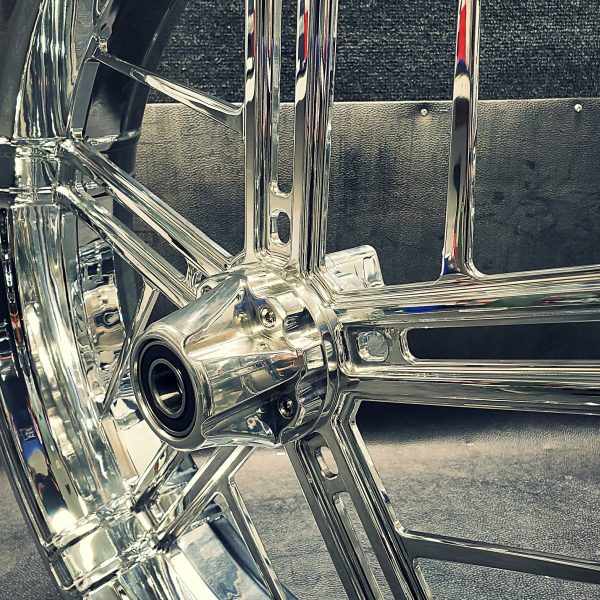 Chrome PS1 Motorcycle Wheel gallery image 2 1200 x 1200