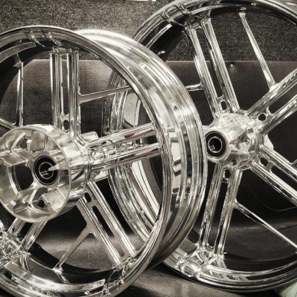 Chrome PS1 Motorcycle Wheel gallery image 5 1200 x 1200