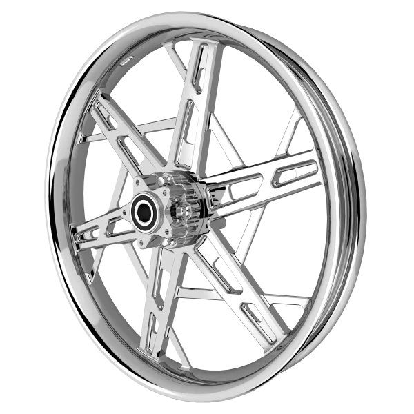PS.06 custom motorycycle wheel in chrome