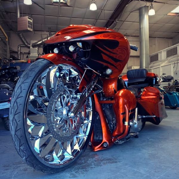 3D Chrome Crusade wheel Harley Davidson Roadglide bagger gallery image 2