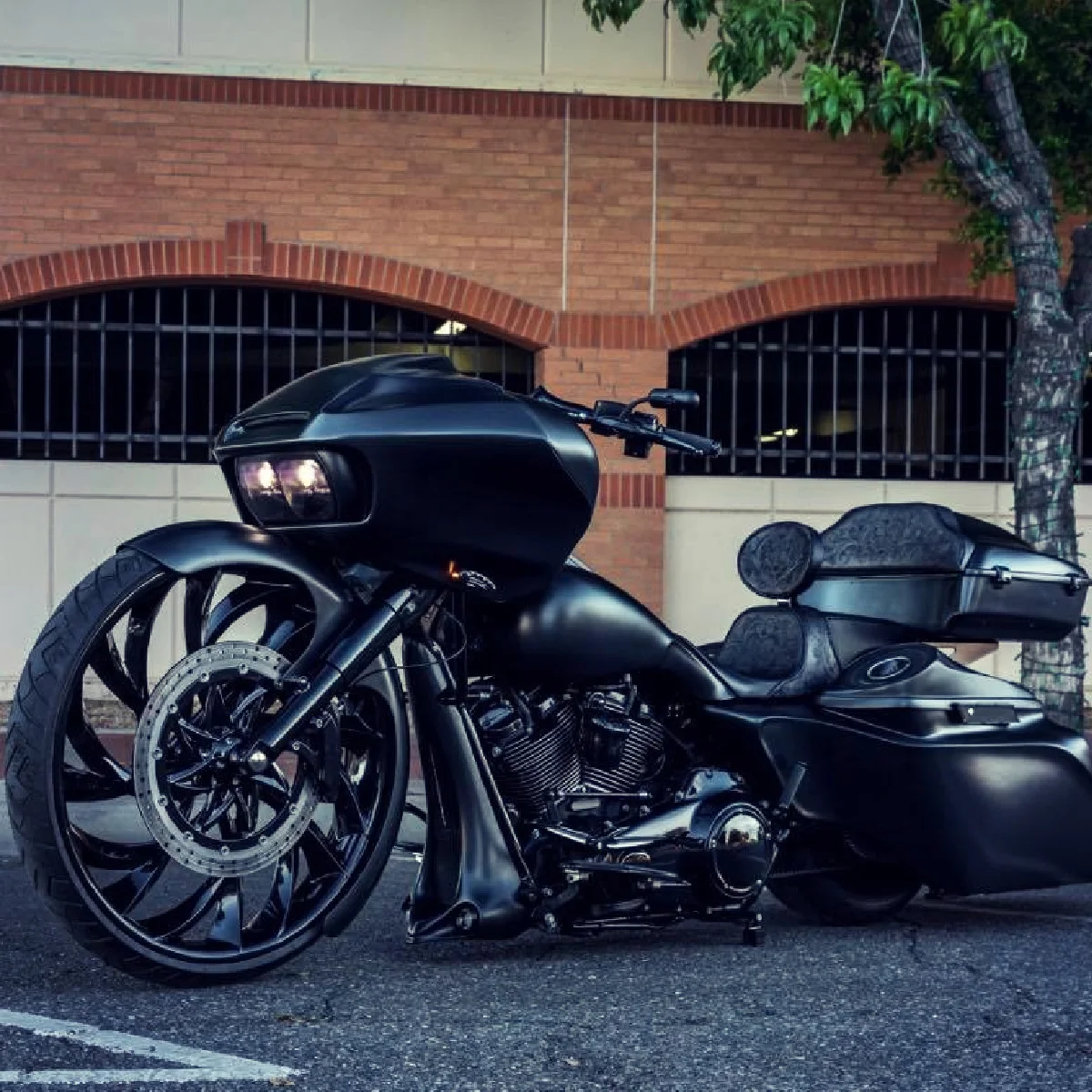 SMT Custom Harley El Kurwa 3D Black Bagger Road Glide Wheel