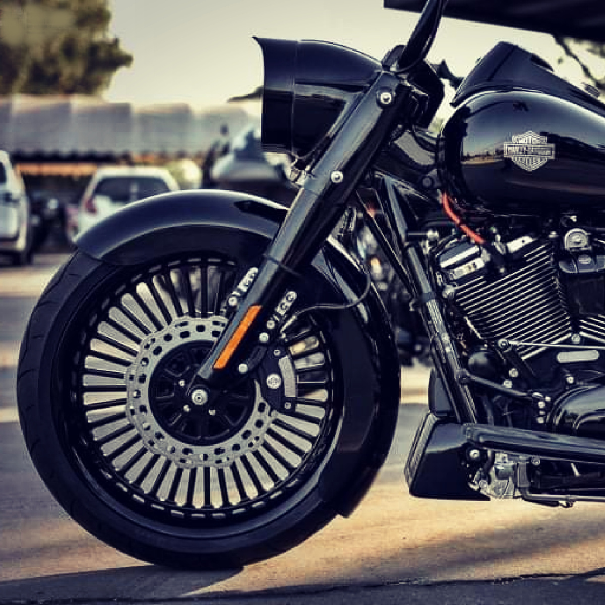 SMT Custom Harley Black BigFatty Bagger Wheel