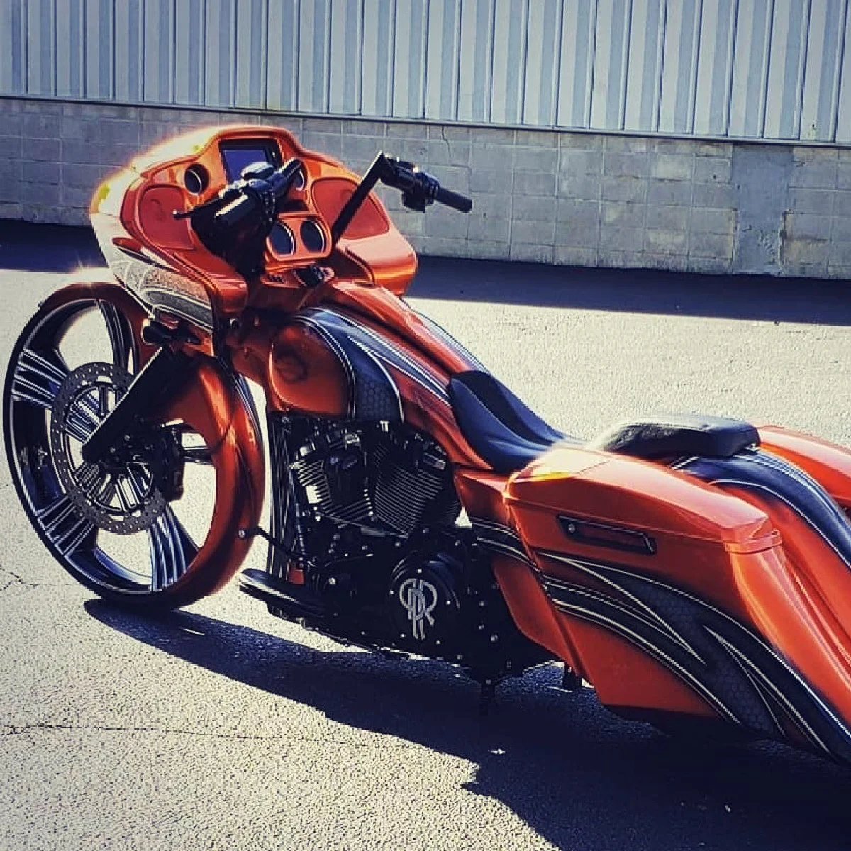 SMT Custom Harley Sinful 3D Black Double Cut Bagger Road Glide Wheel