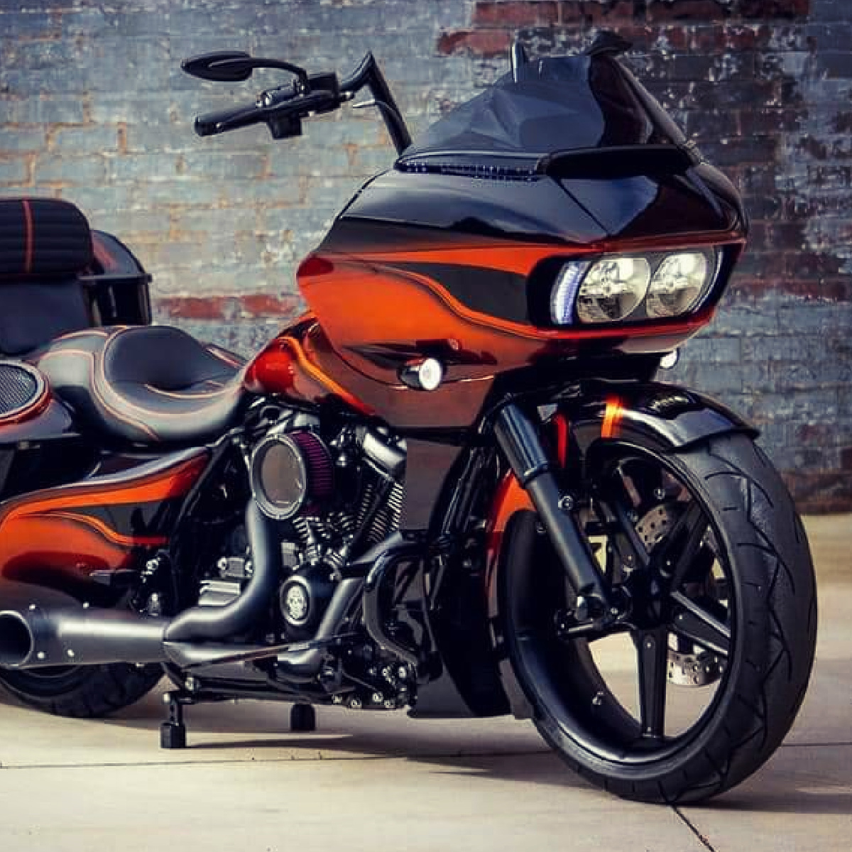 SMT Custom Harley GT1 Black Road Glide Motorcycle Wheel