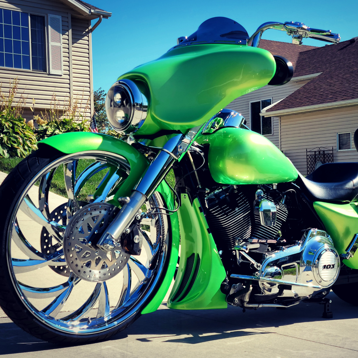 16-Inch Custom Harley El Kurwa Wheel For Sale | SMT Motorcycle Wheels