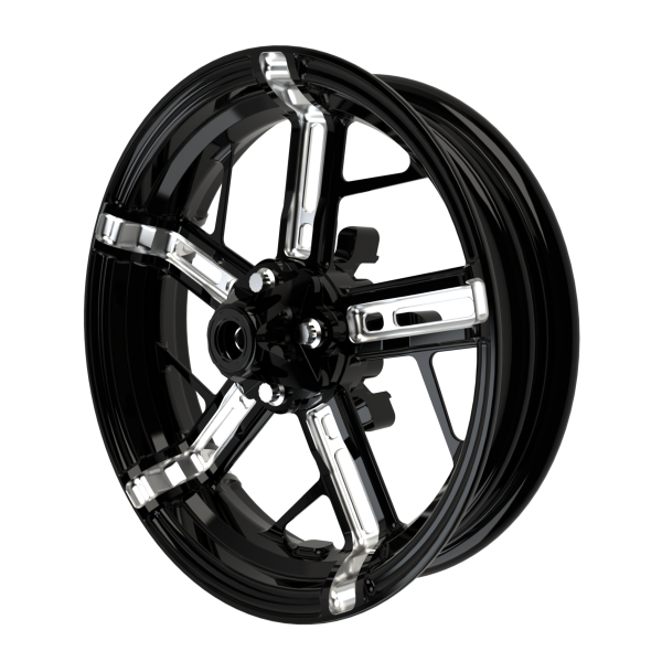 PS.01 v1 Mini Moto Wheel Set in black double cut