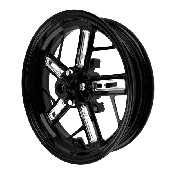 PS.01 v2 Mini Moto Wheel Set in black double cut