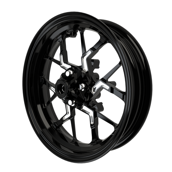 PS.02 v2 Mini Moto Wheel Set in black double cut