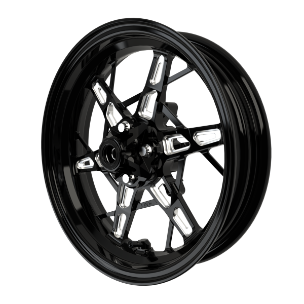 PS.06 v2 Mini Moto Wheel Set in black double cut