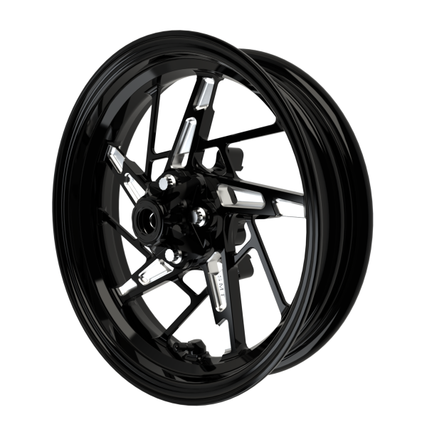 PS.08 v2 Mini Moto Wheel Set in black double cut