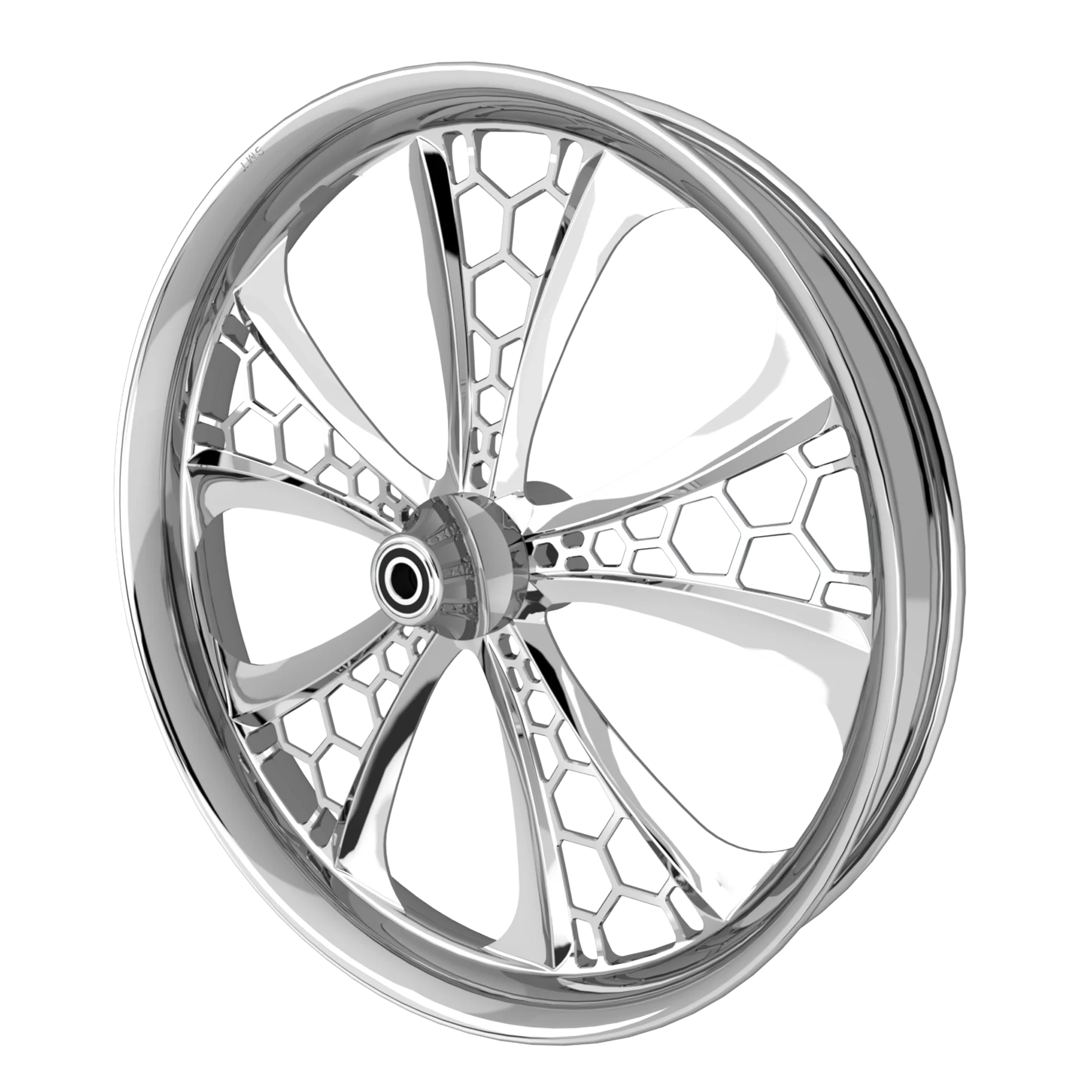 Hive custom motorcycle wheel in chrome