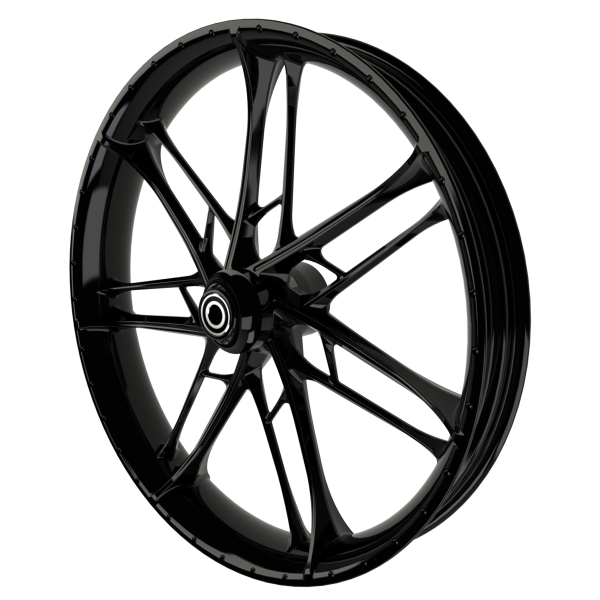 Gran Sport 3D custom motorcycle wheel in black