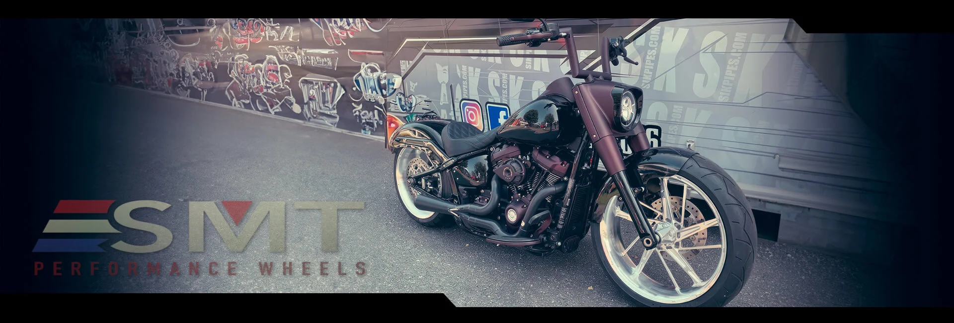 Custom Harley Fat Bob Wheels by SMT