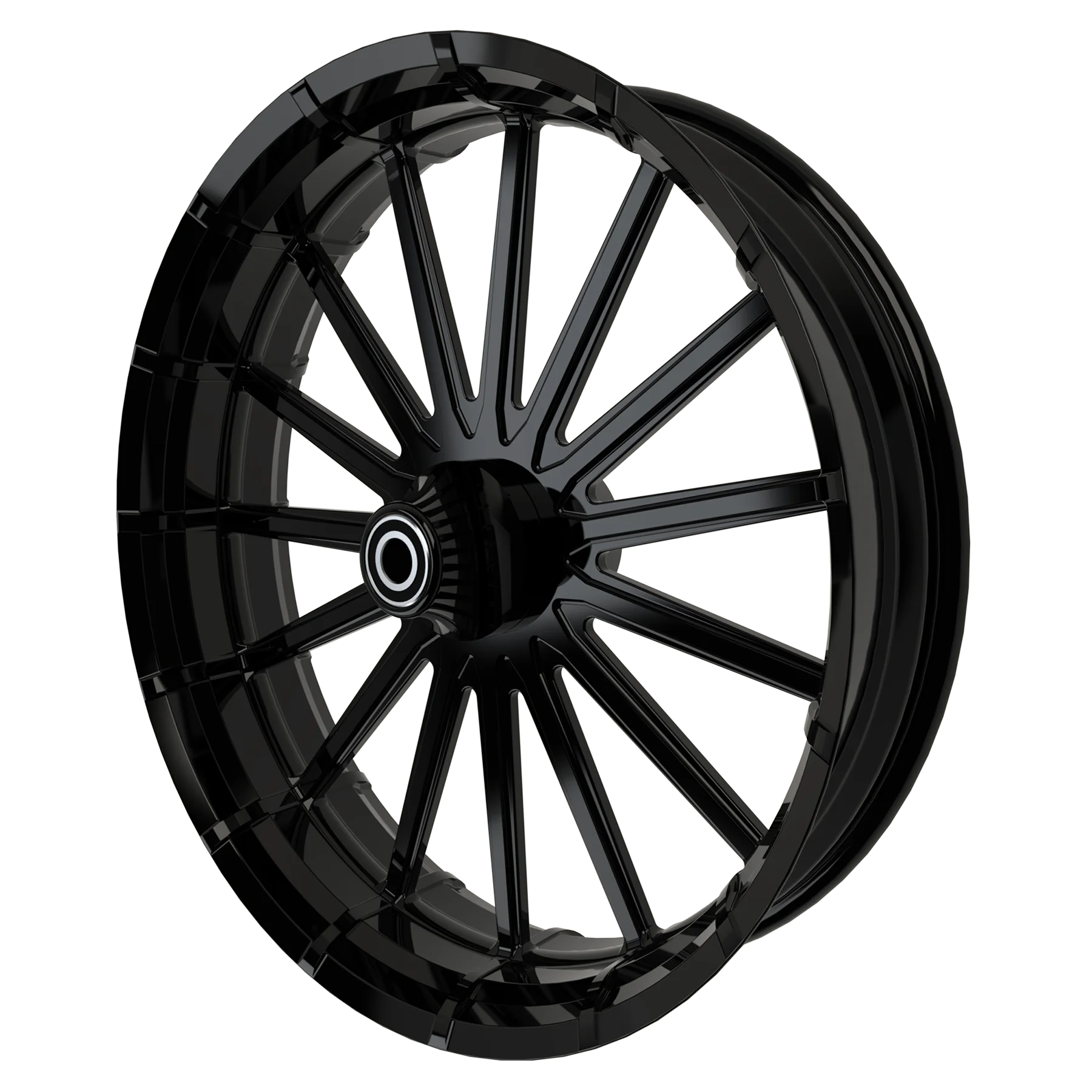 OG-6 custom Bulldog motorcycle wheel in black