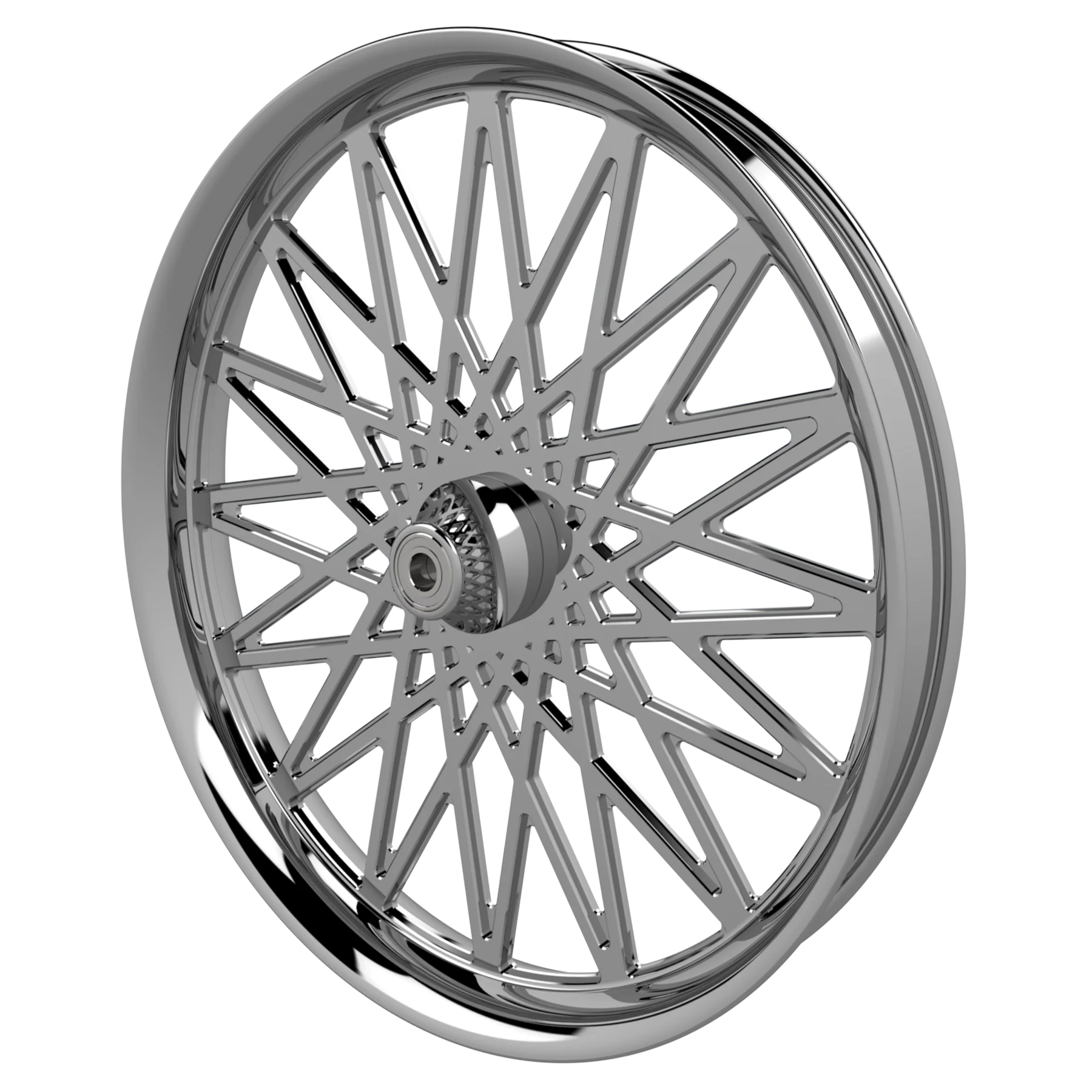 gasser motorcycle wheel chrome