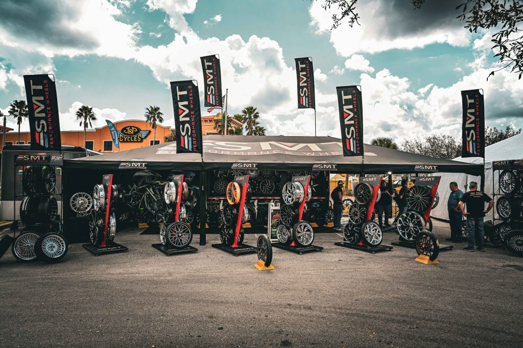 SMT booth at daytona bike week